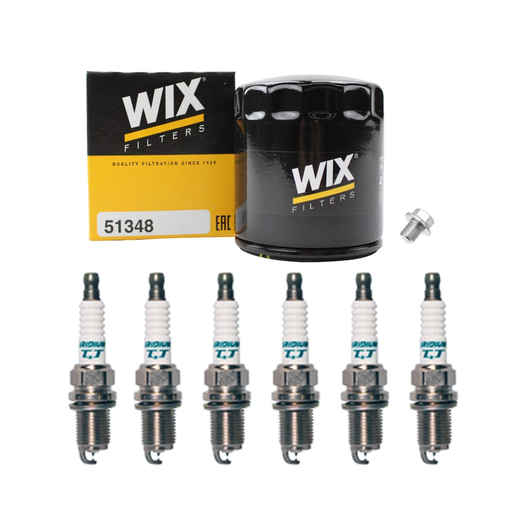 Wix Engine Oil Filter & Denso Spark Plug Kit for 4Runner T100 Tacoma Tundra (1995–2004)