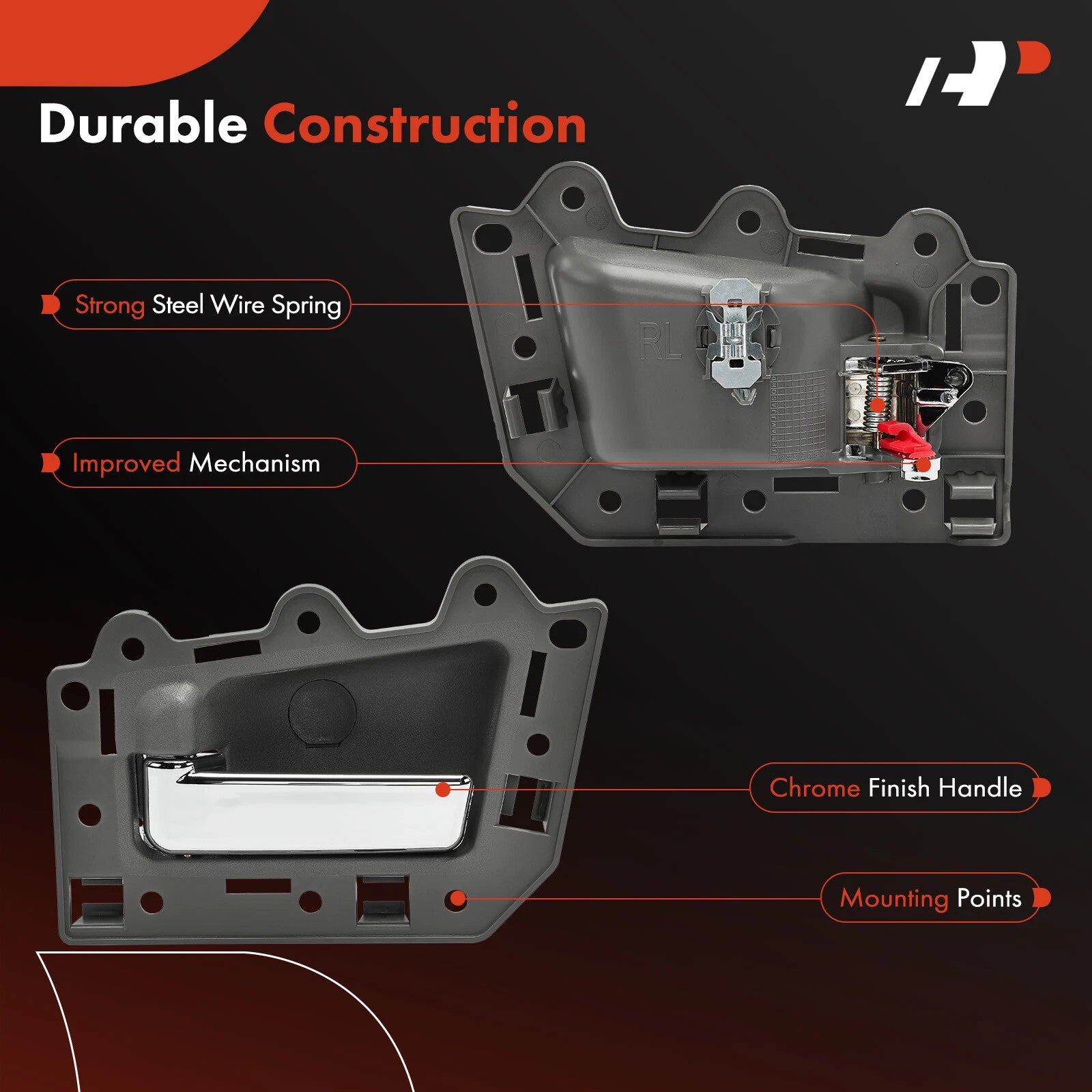 Rear Left Interior Door Handle for Jeep Grand Cherokee (2008-2010)