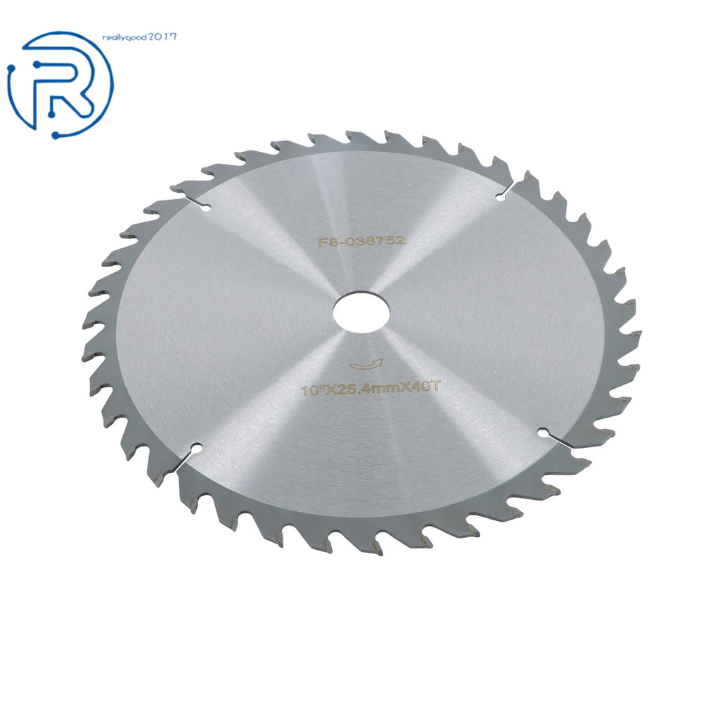 10-Inch 40 Tooth Carbide Saw Blade for Wood (Compatible with Nails)