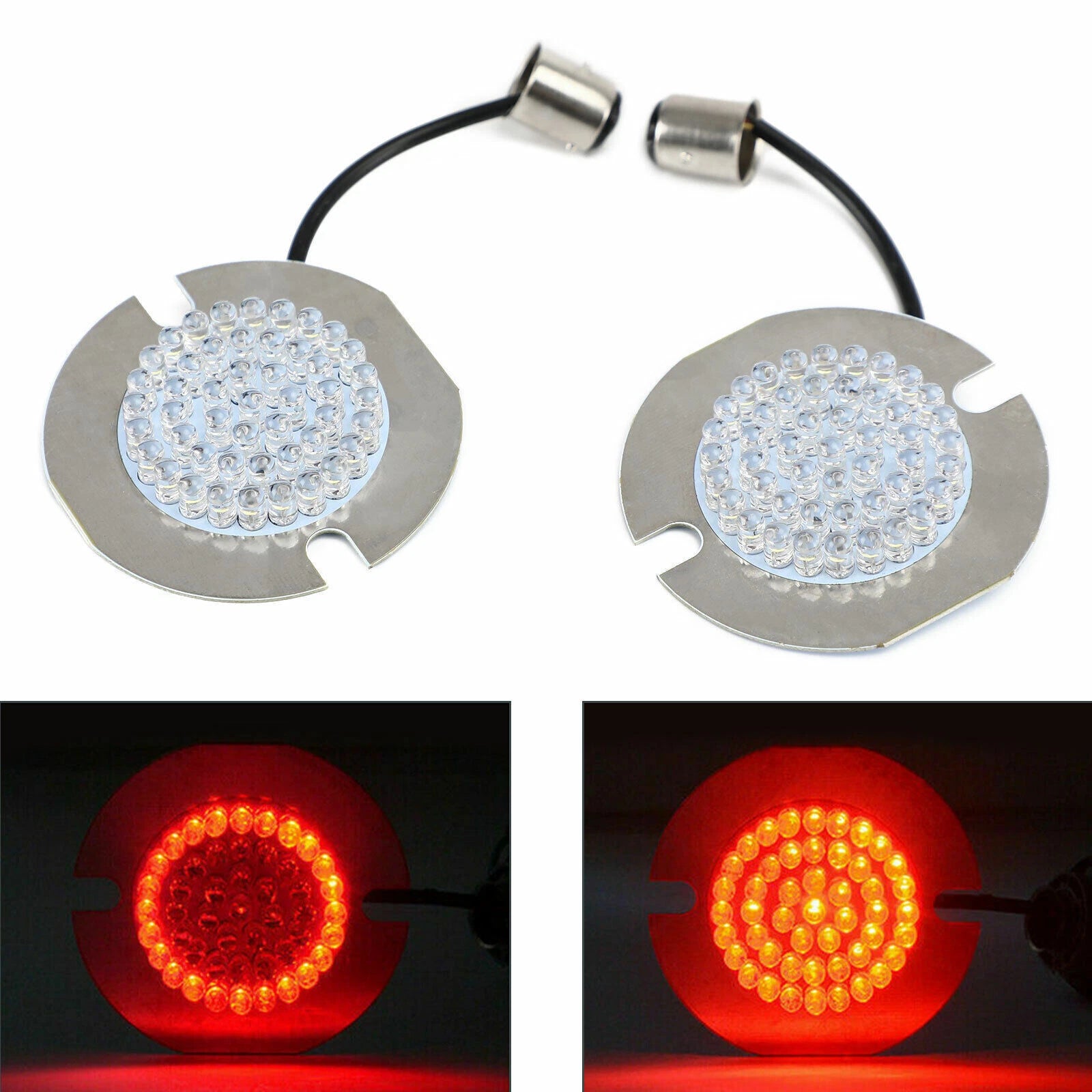 1156LED Turn Signal Light Inserts for Harley Softail Touring Dyna Sportster (UK)