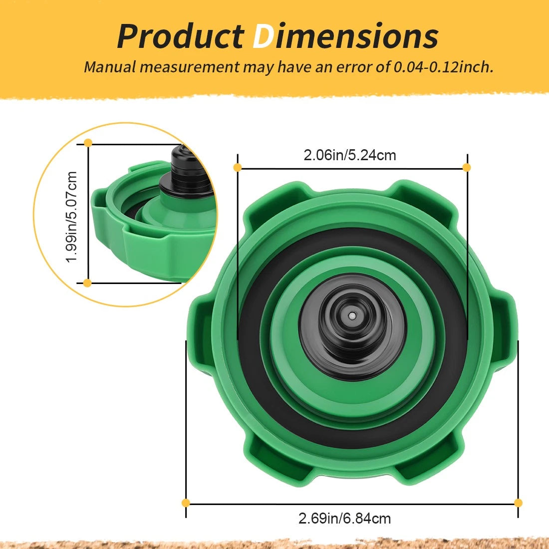 Diesel Fuel Tank Cap for John Deere 670 770 790 2025R 2027R 2032R 2305 (2000–2023)