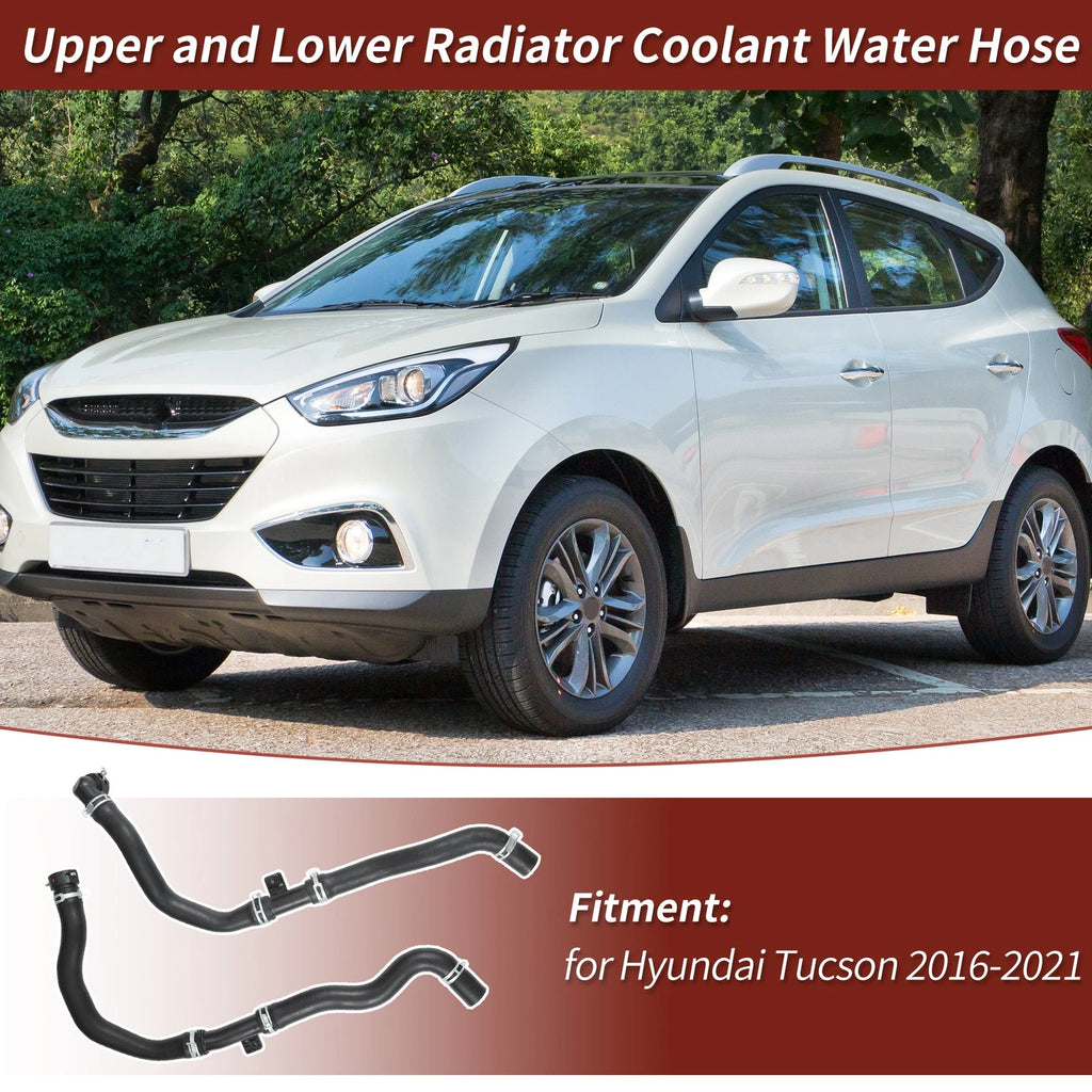 2X Upper and Lower Radiator Coolant Water Hose for Hyundai Tucson (2016–2021)