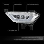 2X Chrome Clear LED Projector Fog Lights for F-150 (2021–2023)