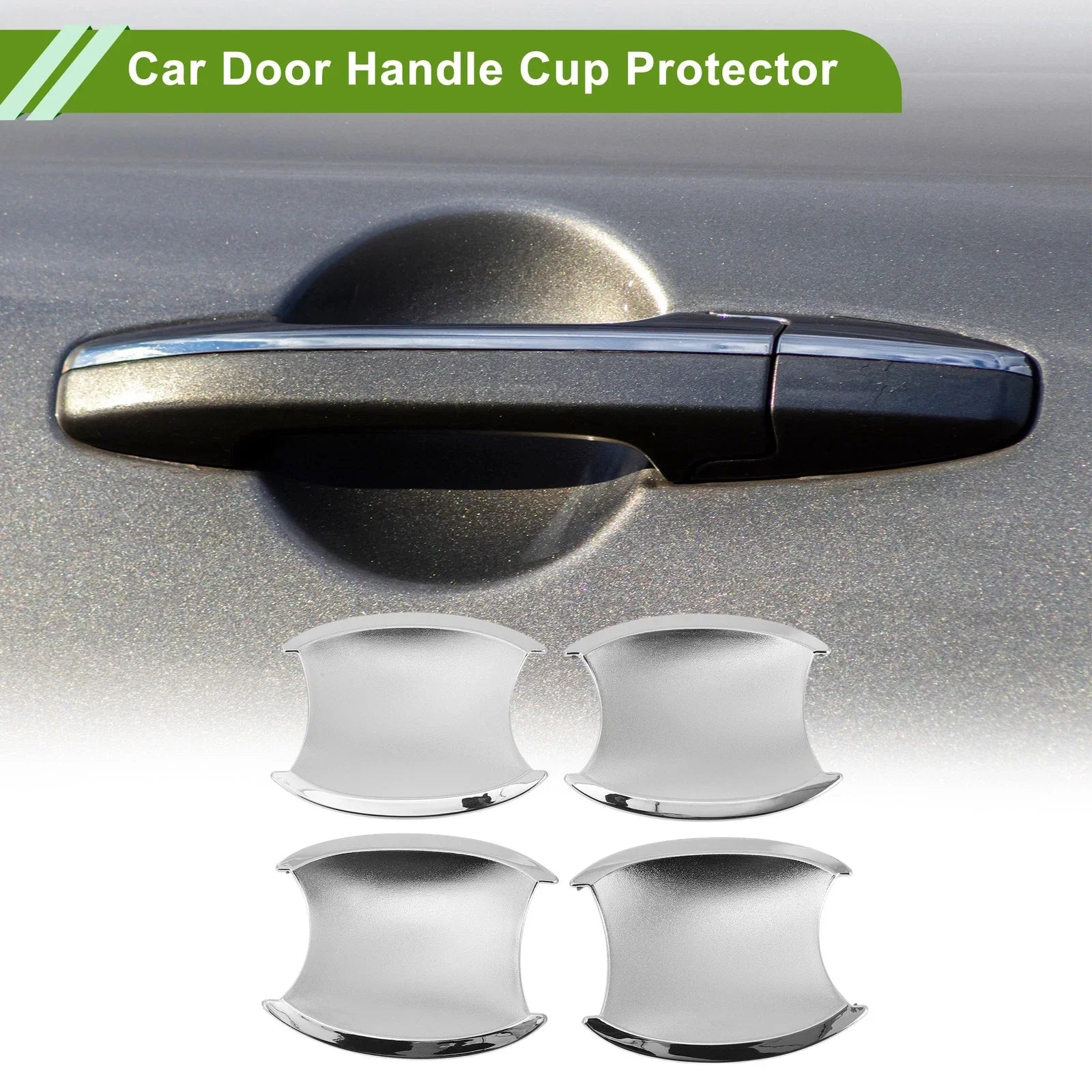 Car Door Handle Cup Protector for Honda CR-V CRV Chrome Silver Tone 4 x Pcs