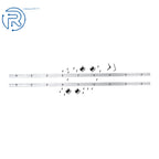 Set of 2 Linear Shaft Rails with 4 Square Type Bearings for Universal Use