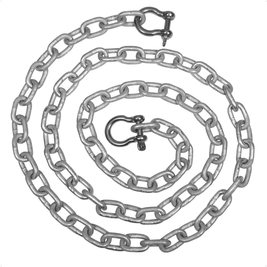 5/16" x 10' Lead Chain with Shackles for Boat Anchor (HTG4)