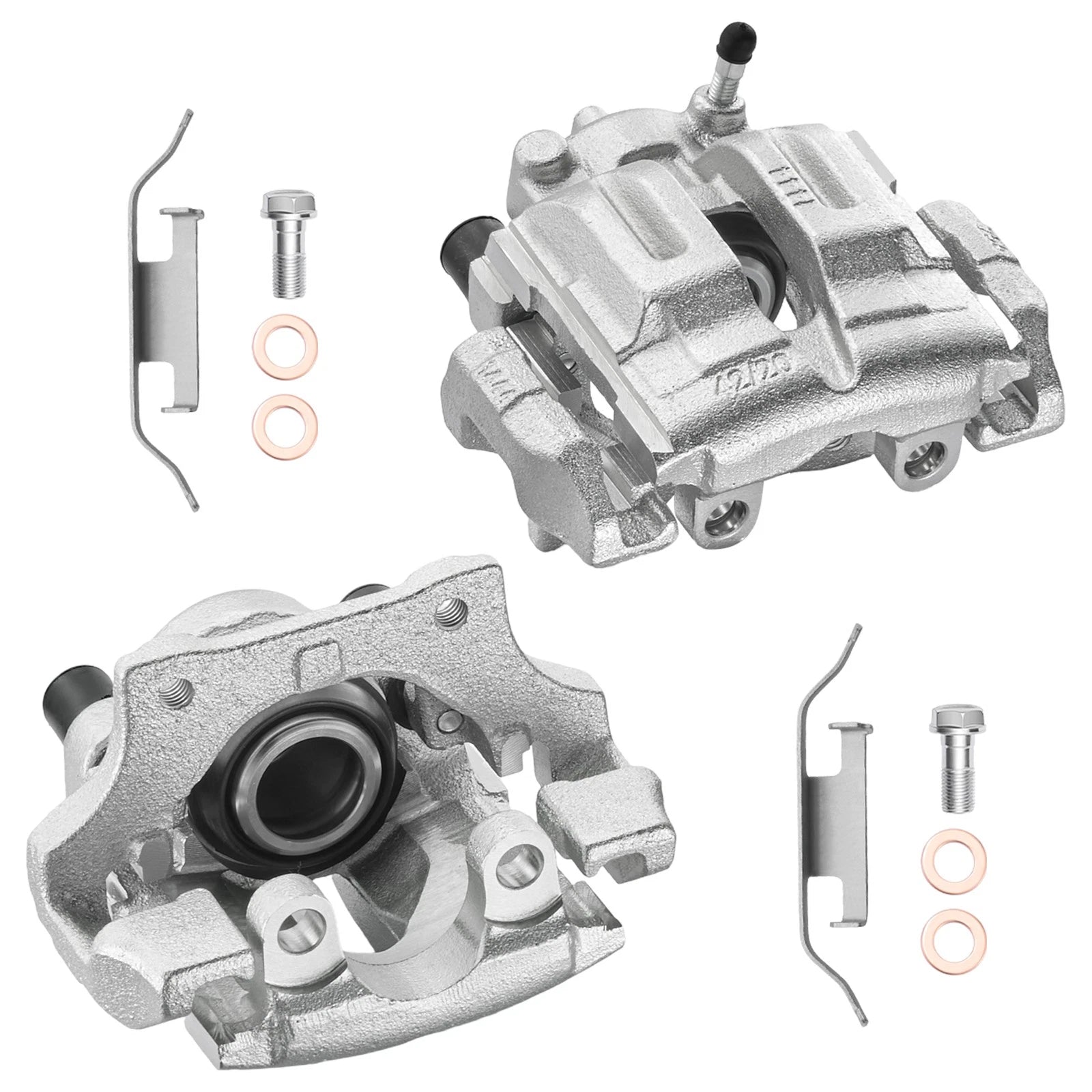 Pair of Rear Brake Calipers with Bracket for BMW E90 323i 328i 328xi (2006–2011)