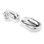 Chrome Rear Axle Nut Covers for Harley V-Rod VRSC Muscle VRSCF (2002-2017)