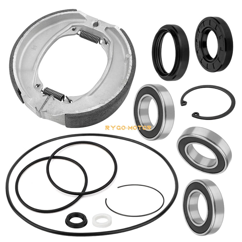 Rear Axle & Brake Bearing Seals & Shoes Kit for Honda Recon 250 TRX250 (1997–2024)