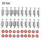 20Pcs Carburetor Float Valve Needle Seat Kit for Briggs & Stratton (398188)