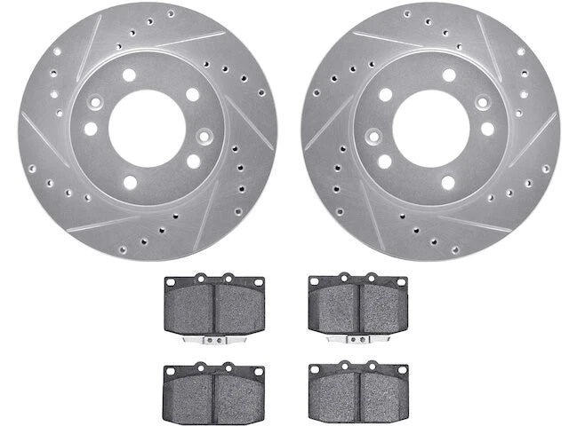 Front Brake Pad and Rotor Kit for Mazda RX7 (1986–1991) KD817YK