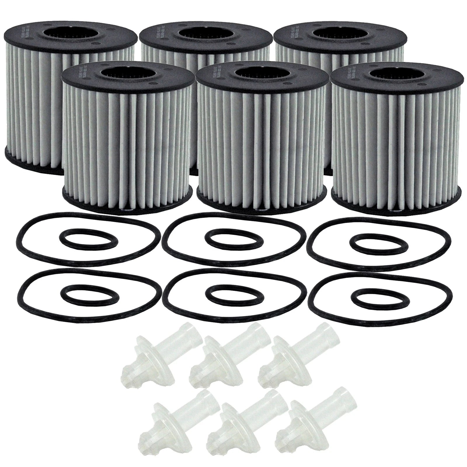 Set of 6 Engine Oil Filters for Lexus Scion Toyota (Wix XP)