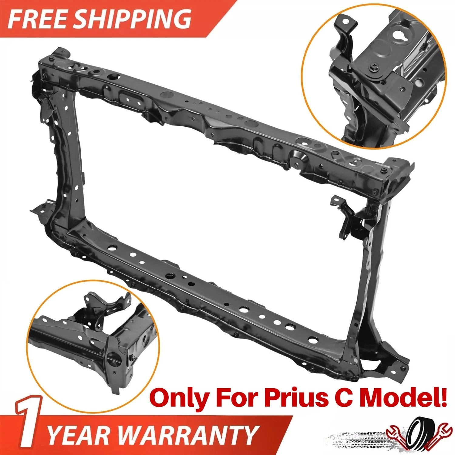 Radiator Support Core Assembly for Toyota Prius C (2012–2017)