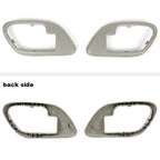 Set of 2 Inner Door Handle Bezels for Chevy GMC Truck (95–99) Gray