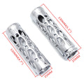 Chrome Hand Grips for Kawasaki Nomad Drifter Vulcan 1600 / Harley FXDL Dyna Low Rider (2000–2009)
