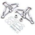 Silver Stainless Hugger Headers for Chevy Small Block V8 (262–327)