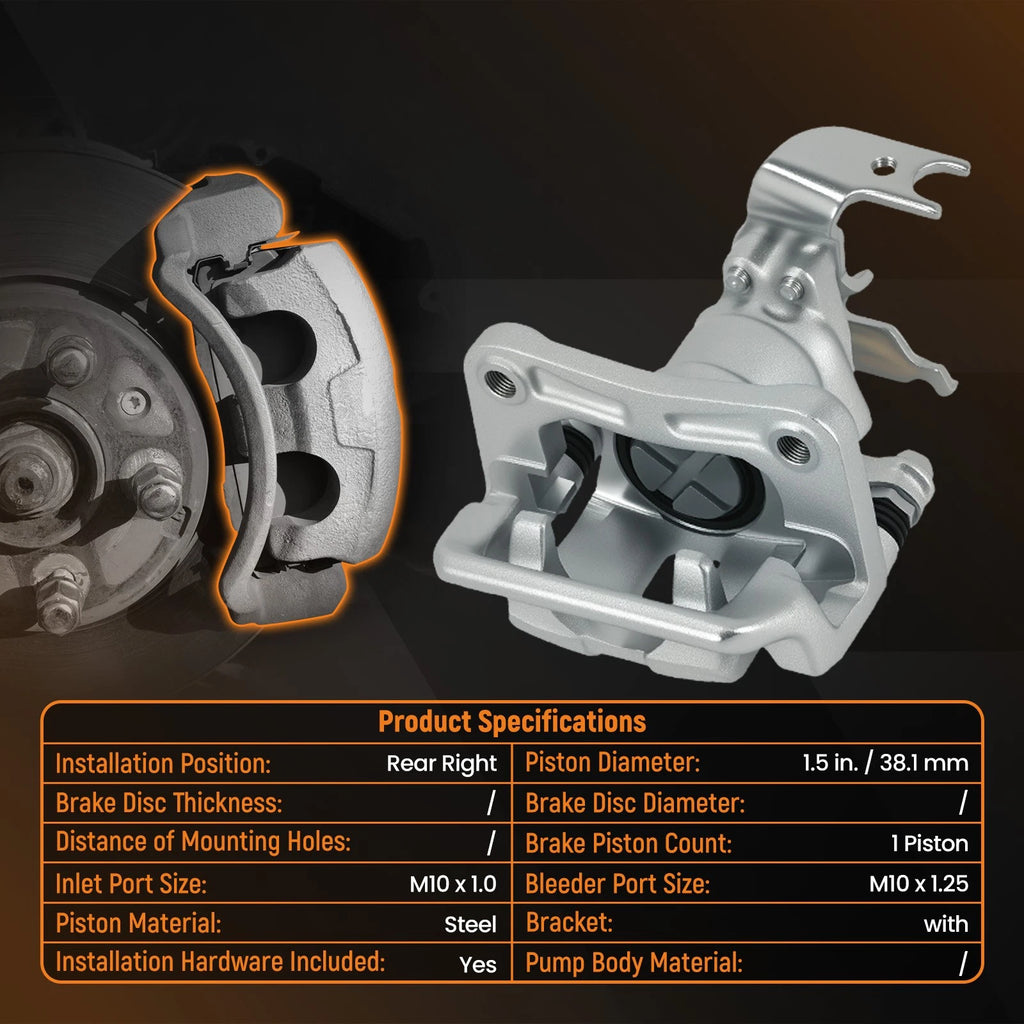 Rear Right Side Brake Caliper for Honda Accord (2013–2017) FRC12687, 19-B7096