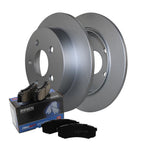 Rear Brake Kit Set of 4 278mm Rotors Akebono Ceramic Pads for Buick Chevy Pontiac (FWD)