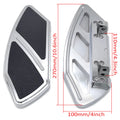 Arc Edge Rear Passenger Foot Board Floorboard for Harley Softail Touring (Chrome)