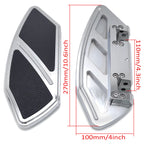 Arc Edge Rear Passenger Foot Board Floorboard for Harley Softail Touring (Chrome)