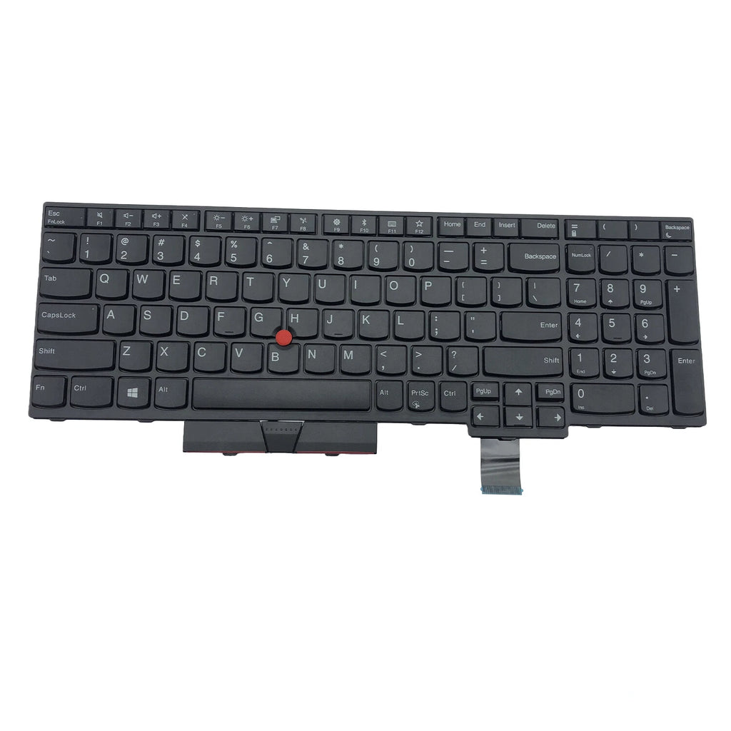 Black No Backlit Keyboard for Lenovo Thinkpad P51S P52S T570 T580 (2016–2019) 01HX219