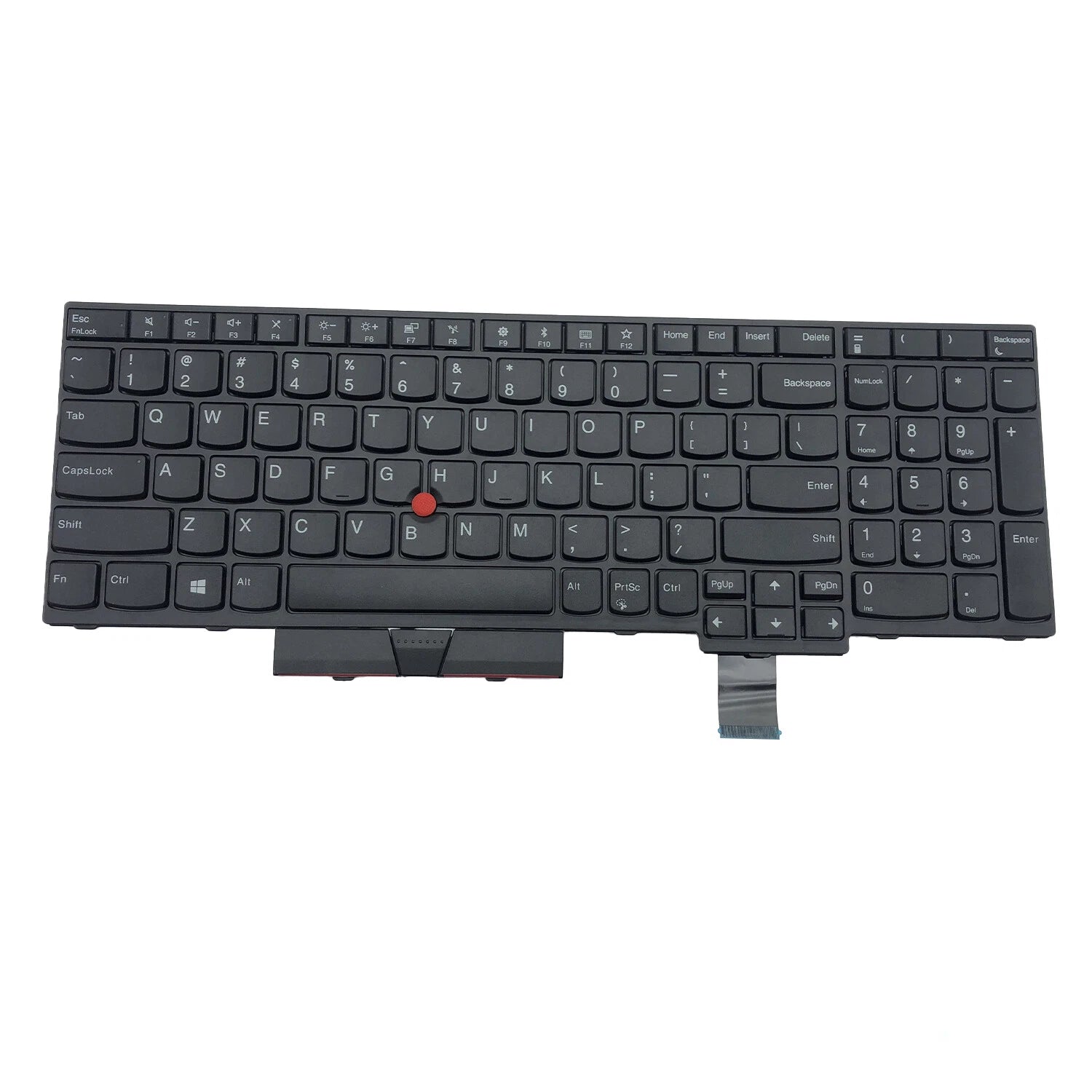 Black No Backlit Keyboard for Lenovo Thinkpad P51S P52S T570 T580 (2016–2019) 01HX219