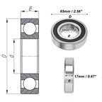 Deep Groove Ball Bearing 32x65x17mm for Scooter Skateboard (P0)
