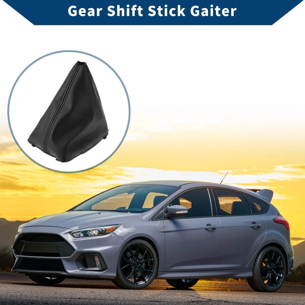 1 Pc Gear Shift Gaiter for Ford Focus C-MAX (2003–2010) Black Leather