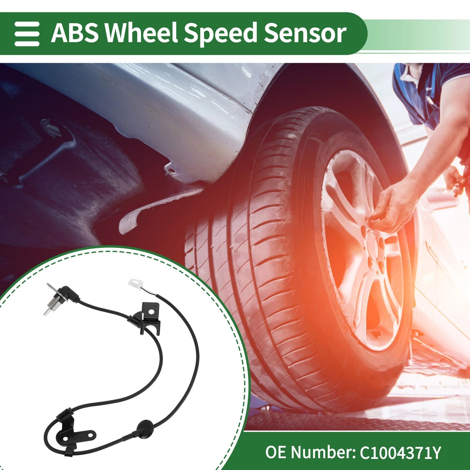 ABS Wheel Speed Sensor No.C1004371Y for Mazda Premacy (1999–2003)