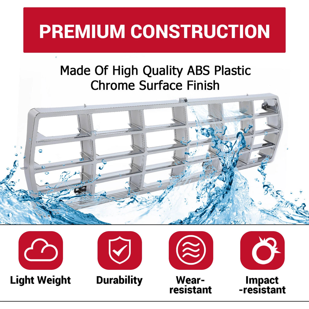Chrome Grille for Ford F-150 F-250 F-350 F-100 Bronco (1978–1979) #D8TZ8150C