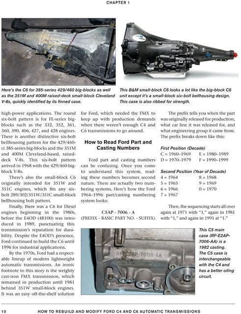 Rebuild & Modify Ford C4 and C6 Automatic Transmissions (1964-1996)