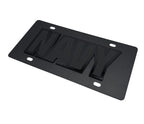 Navy Tactical Black License Plate 3D Acrylic Logo for US Navy Vehicles (Any Year)