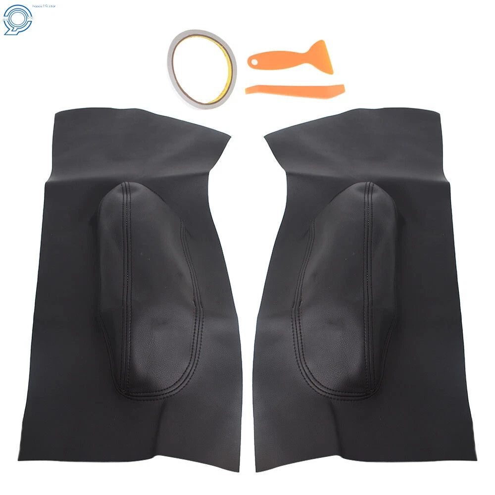 Pair Door Panel Insert Card Leather Cover for Volkswagen Beetle (1998–2010)