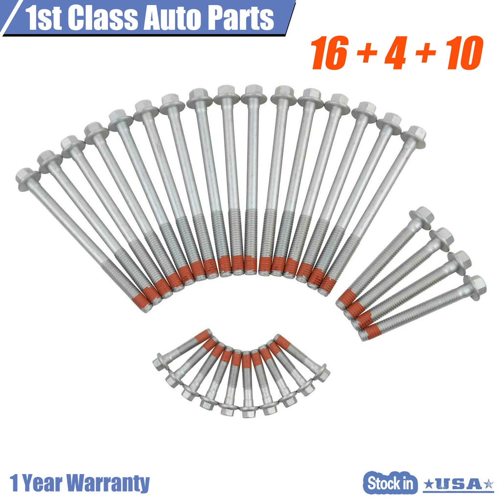 Full Set of Cylinder Head Bolts for Chevy SSR GMC Sierra Buick Rainier (2003–2006)