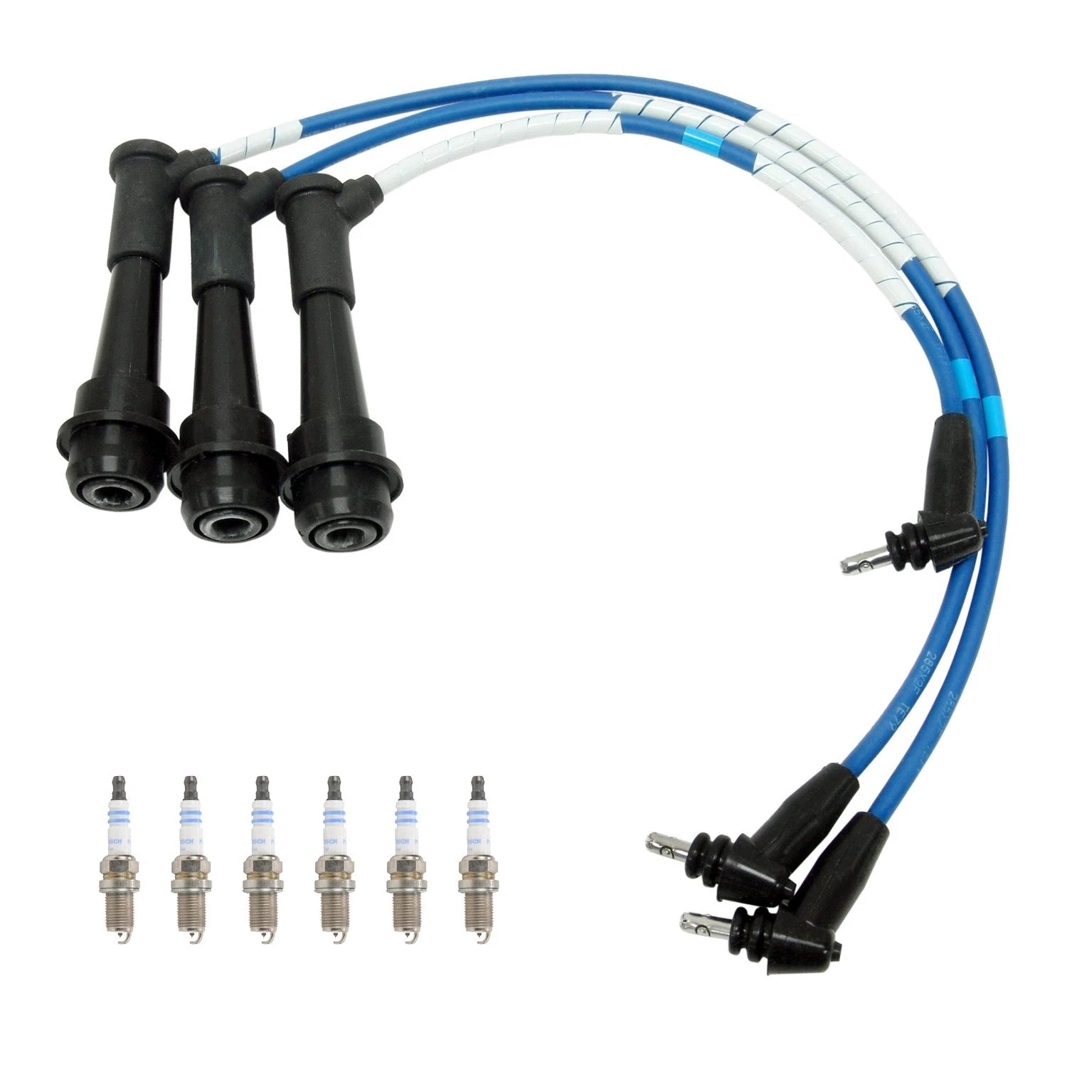 NGK Wire Set & 6 Racing Spark Plugs for GS300 IS300 Supra (1993–2005)