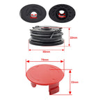 6X Strimmer Spool Line w/ Cover for Art 24 27 30 30-36 LI (F016800351)
