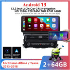 12.3'' Car Stereo Radio GPS WIFI for Nissan Altima/Teana (2013-2018)