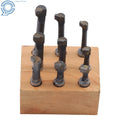 Set of 9 Carbide Tipped Boring Bars for CNC Lathe (3/8" Shank)