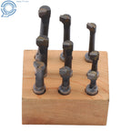 Set of 9 Carbide Tipped Boring Bars for CNC Lathe (3/8" Shank)