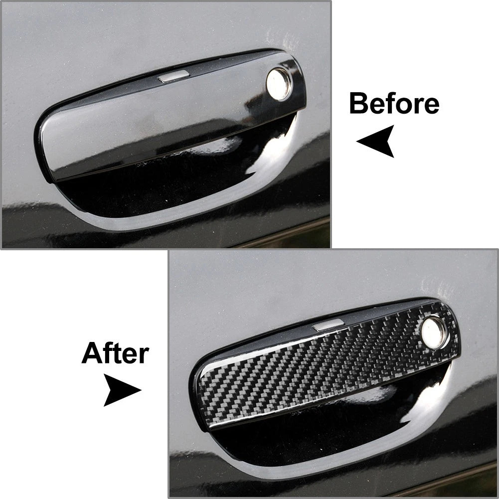 Carbon Fiber Exterior Door Handle Cover Trim for Dodge Challenger (2012–2024)