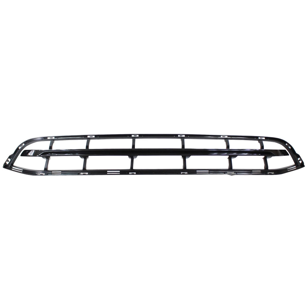 Replacement Black Textured ABS Plastic Front Center Bumper Cover Grille