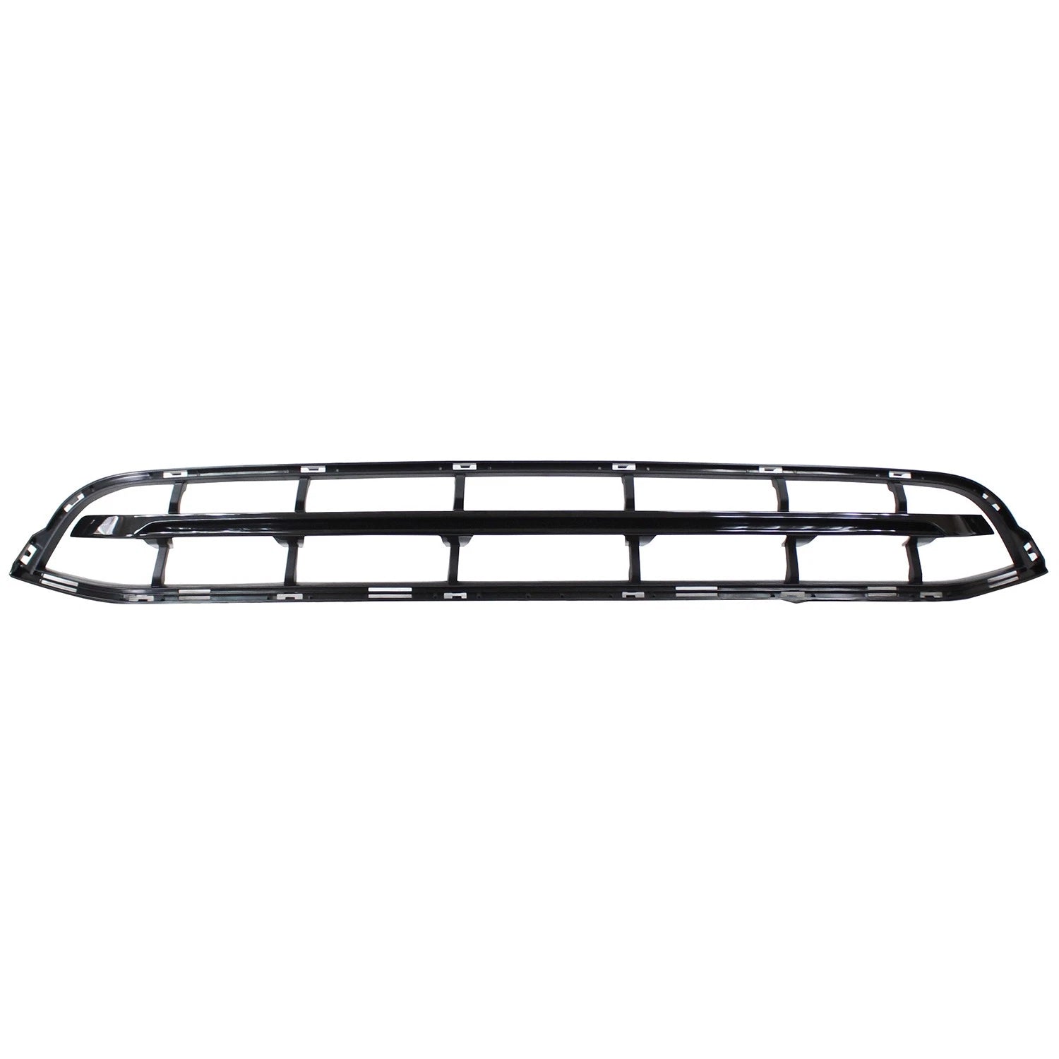 Replacement Black Textured ABS Plastic Front Center Bumper Cover Grille