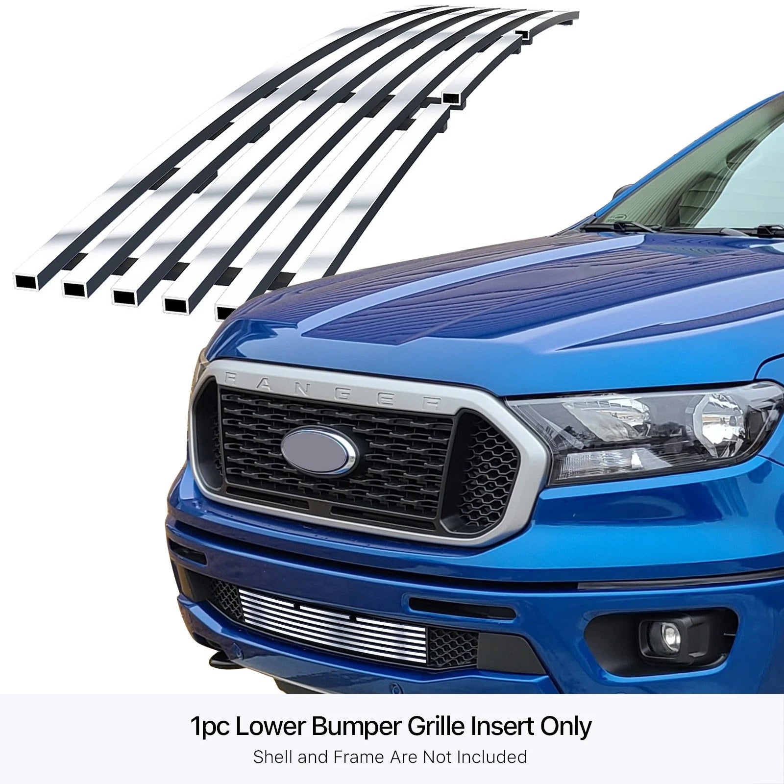 Stainless Chrome Billet Grille for Ford Ranger (2019-2023)