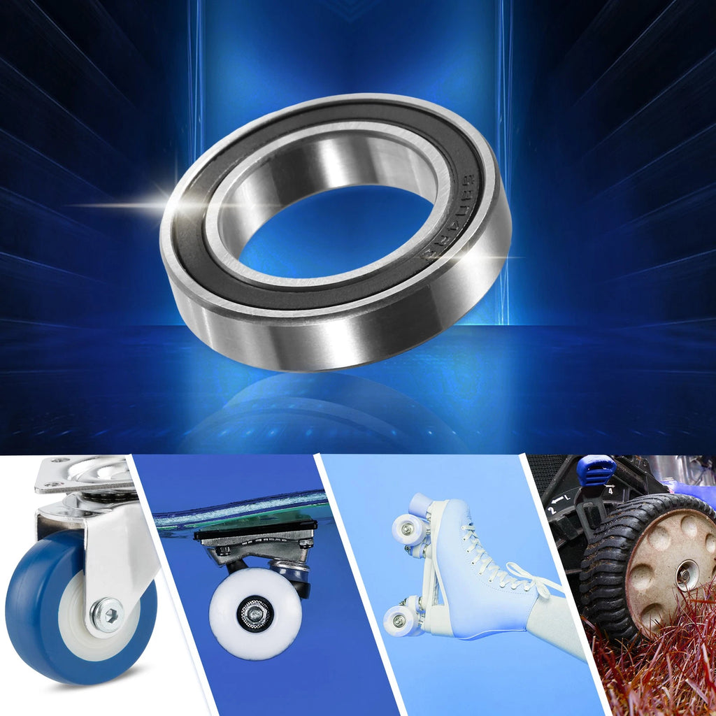2 Pcs 6804-2RS Deep Groove Ball Bearings for Auto (20x32x7mm)