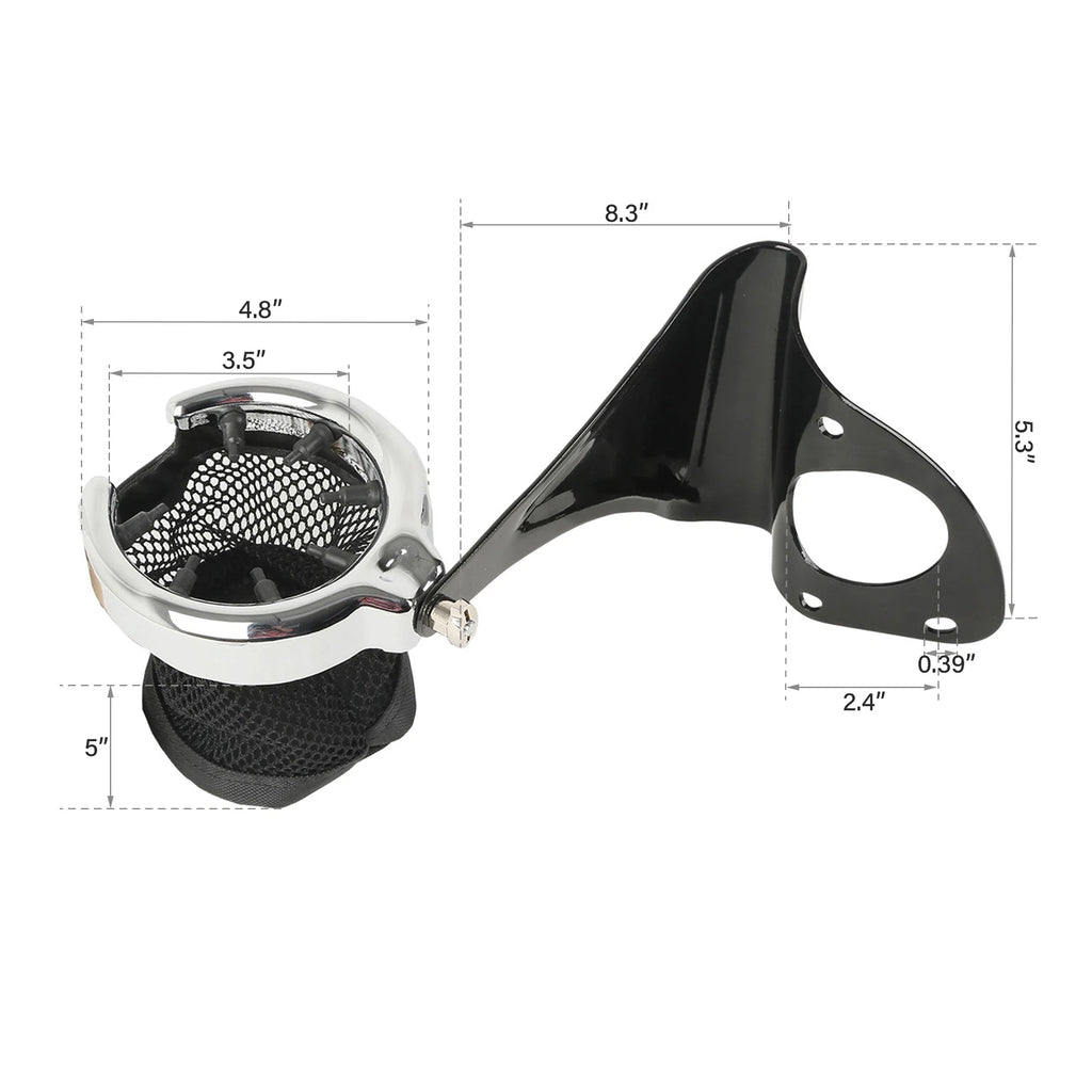 Rear Drink Cup Holder for Harley Touring Electra Street Glide (2014–2022)