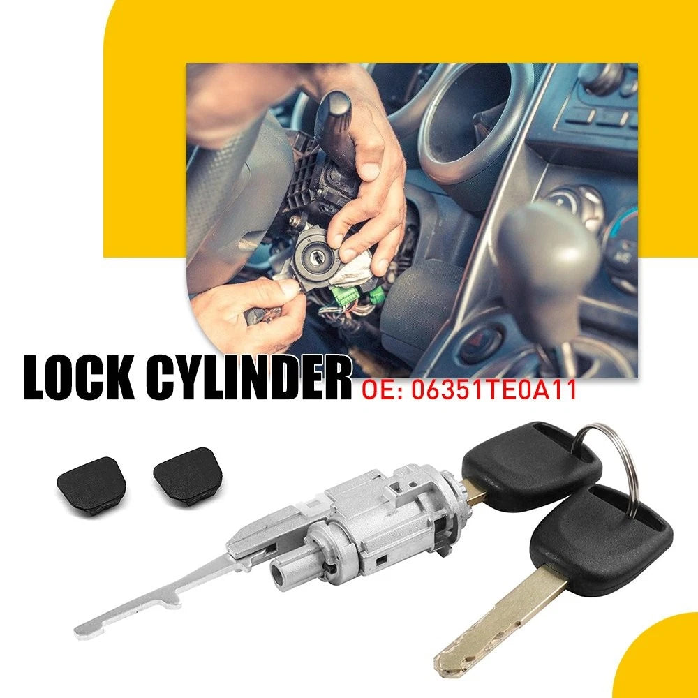 Ignition Switch Cylinder Lock with 2 Keys for Honda Acura Civic (2003) 141OEM