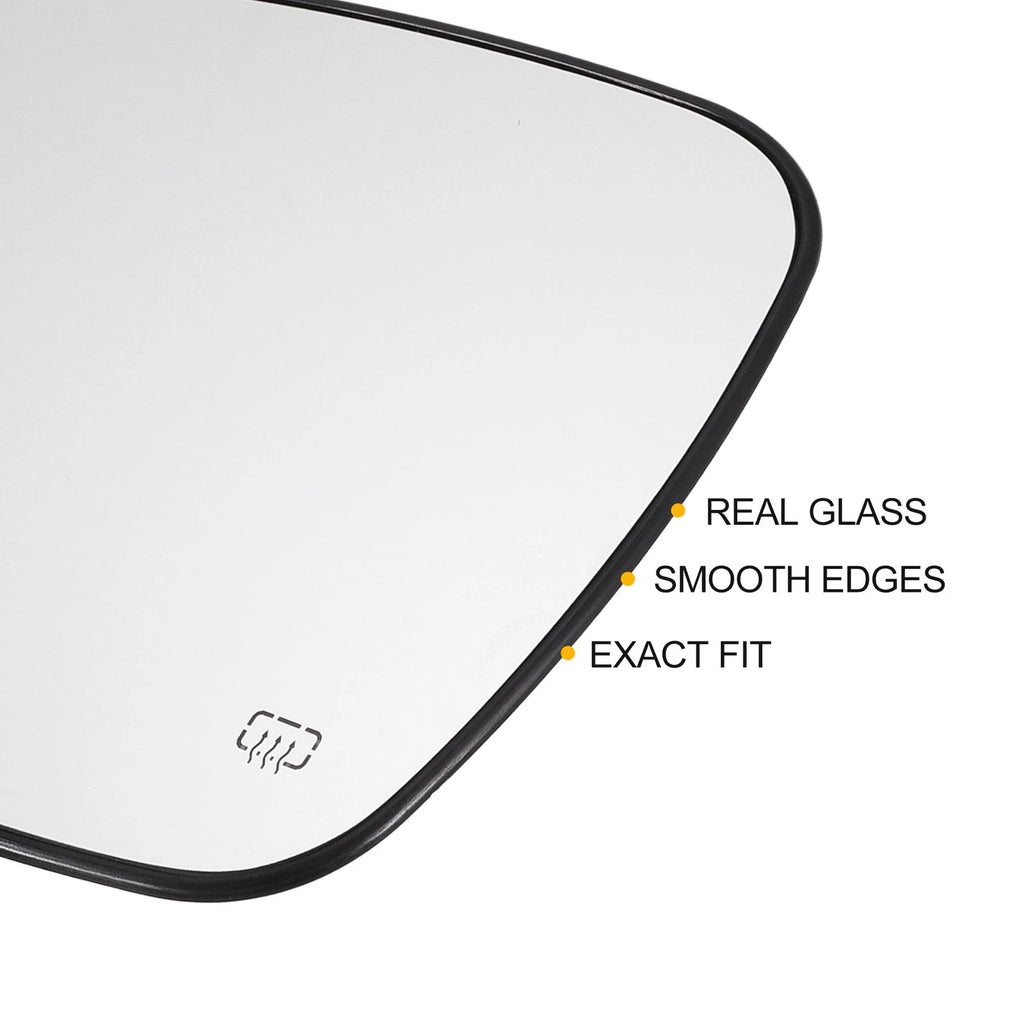 Right Side Heated White Mirror Glass for Chrysler Dodge Ram 
