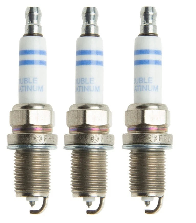 Set of 3 Double Platinum Spark Plugs 0.028 FR5KPP332S for Audi Porsche VW