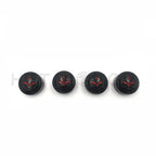 Set of 4 Black Gear Skull Bolt Caps for Harley Dyna Softail Road King