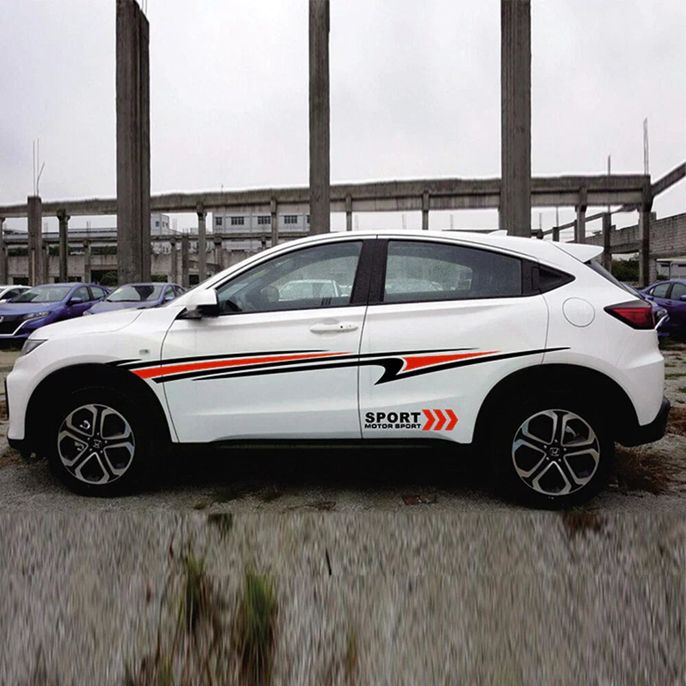 Pair Car Side Body Sticker Stripe Decal Vinyl Graphic Decoration for Car